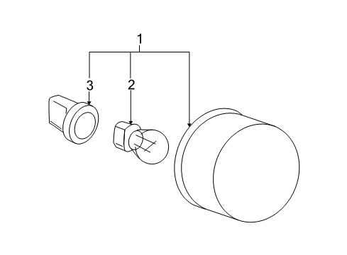 2007 Chevrolet Cobalt Bulbs Tail Lamp Assembly Diagram for 22751397