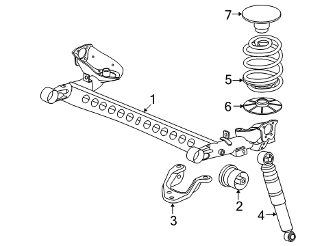 2006 Chevrolet Cobalt Rear Suspension Shock Diagram for 22696400