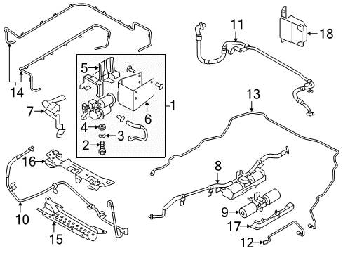 2019 Infiniti QX80 Ride Control Control Assembly-Air Suspension Diagram for 28581-1LA8A