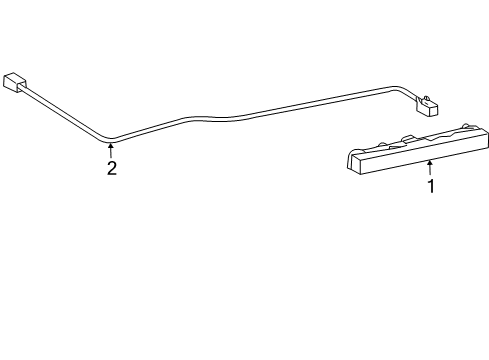 2009 Toyota Corolla High Mount Lamps Harness Diagram for 81935-02040