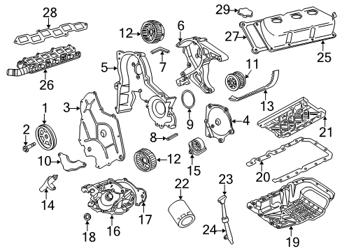 1999 Dodge Intrepid Filters Cap-Oil Filler Diagram for 53010654AA