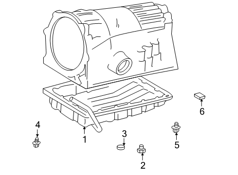 2001 Lexus IS300 Transmission Pan Sub-Assy, Automatic Transmission Oil Diagram for 35106-30210