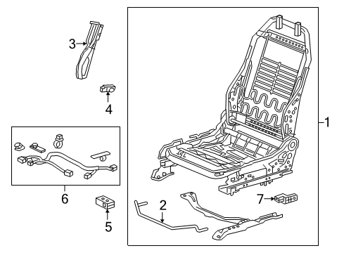 2018 Honda Civic Tracks & Components Unit Assy, Heater Diagram for 81289-TBA-A01