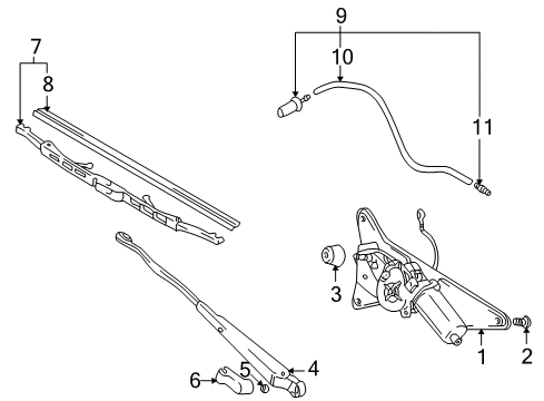 2003 Chevrolet Tracker Wiper & Washer Components Valve, Windshield Washer Check Diagram for 91174723