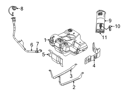 1999 Dodge Intrepid Fuel Supply Fuel Level Unit Kit Diagram for 5003959AB