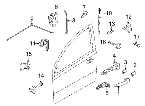 2008 Chevrolet Aveo Switches Door Check Diagram for 42623098