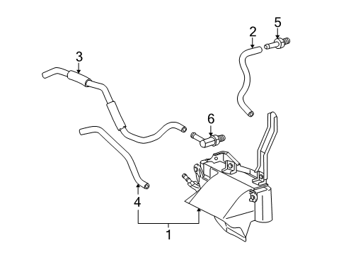 2010 Lexus RX350 Trans Oil Cooler Hose, Oil Cooler Outlet, NO.1 Diagram for 32942-0E010