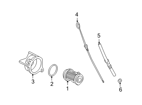 2009 Acura TL Automatic Transmission Cover, Element Diagram for 25471-RJB-000