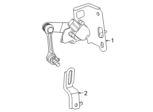 2022 Toyota Mirai Ride Control Bracket Bolt Diagram for 91554-A0612