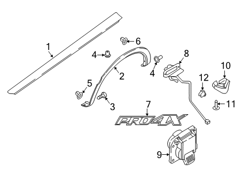 2016 Nissan Titan XD Exterior Trim - Pick Up Box Outlet-Plug Diagram for 25327-9FM1A