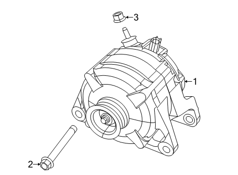 2017 Ram 1500 Alternator Generator-Engine Diagram for 56029764AB