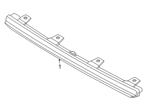 2022 Hyundai Tucson High Mount Lamps LAMP ASSY-HMS Diagram for 92700-N9000