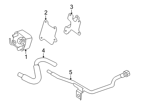 2006 Nissan Quest Trans Oil Cooler Hose-Oil Cooler Diagram for 21633-9J400