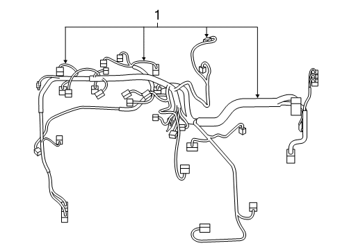 2018 Lexus NX300 Wiring Harness Wire, Engine Diagram for 82121-78011