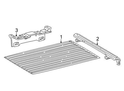 Diagram for 2003 Toyota Tacoma Pick Up Box - Floor 