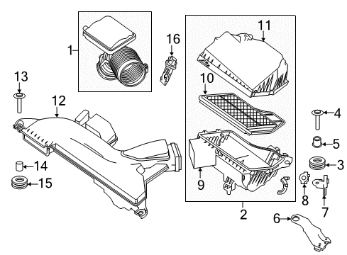 2013 Nissan Altima Powertrain Control Engine Control Module Diagram for 23710-3TA0C