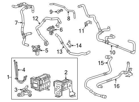 2017 Chevrolet Volt Heater Components Heater Harness Diagram for 23433653
