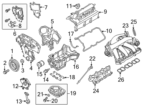 2015 Nissan Pathfinder Intake Manifold Gasket-Manifold Diagram for 14035-JA10C