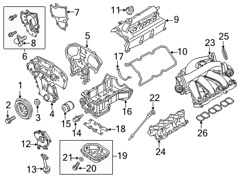 2016 Nissan Pathfinder Powertrain Control Heated Oxygen Sensor Diagram for 226A0-4LA1A