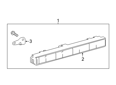 2015 Toyota Avalon High Mount Lamps Lamp Diagram for 81570-06120