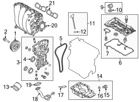 2019 Kia Soul Intake Manifold ROD ASSY-OIL LEVEL G Diagram for 266112E022