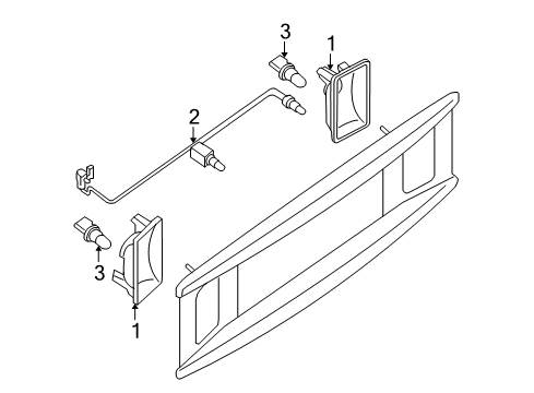 Diagram for 2005 Infiniti QX56 License Lamps