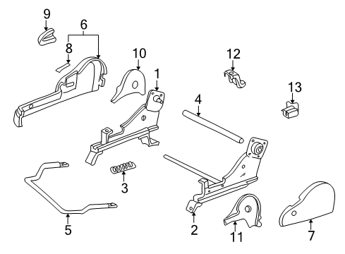 2000 Toyota Solara Tracks & Components Connector Pipe Diagram for 72345-06020