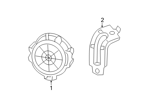 2015 Honda Accord Electrical Components Speaker Assembly, Audible Diagram for 37450-T3V-A01