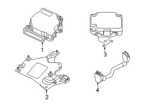 2015 Infiniti QX60 Electrical Components Cable Assy-Traction Motor Diagram for 297A3-3JV1B