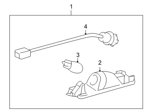 2011 Toyota RAV4 Bulbs License Lamp Diagram for 81270-42060