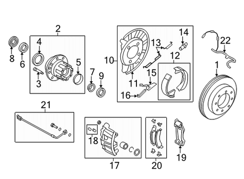 2021 Ford E-350 Super Duty Rear Brakes Front Speed Sensor Diagram for BC2Z-2C204-A