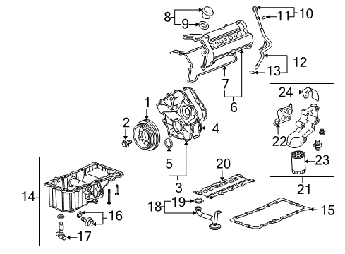 2009 Cadillac STS Filters Dipstick Diagram for 12596325