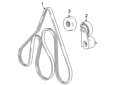 2006 Ford Ranger Belts & Pulleys Serpentine Belt Diagram for 1L5Z-8620-BC