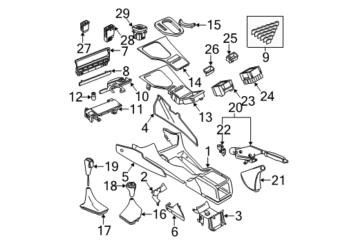 1997 BMW 528i Cruise Control System Car Brake Light Switch Diagram for 61318360421