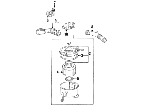 1997 Lexus LX450 Powertrain Control Speedometer Sensor Diagram for 83181-20040