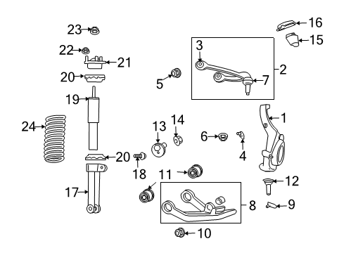 2010 Jeep Liberty Front Suspension Components, Lower Control Arm, Upper Control Arm, Stabilizer Bar Front Coil Spring Diagram for 52109886AE