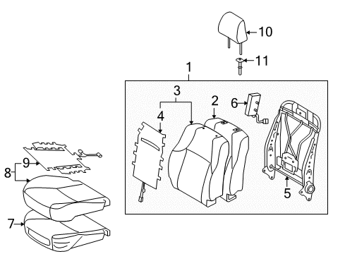 Diagram for 2010 Toyota 4Runner Heated Seats 