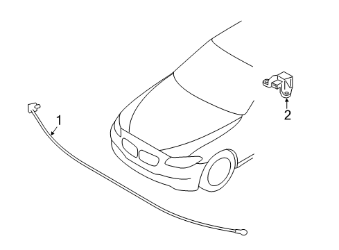 2015 BMW 528i Electrical Components Central Sensor Diagram for 65776995257