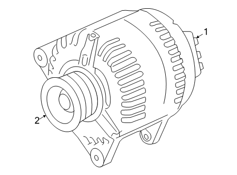 2008 Saturn Astra Alternator Alternator Bolt Diagram for 11102841