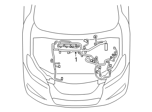 2012 Toyota Matrix Wiring Harness Engine Harness Diagram for 82121-01130