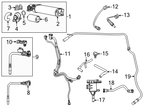 2015 Chrysler 300 Emission Components Hose-Make Up Air Diagram for 4593974AB