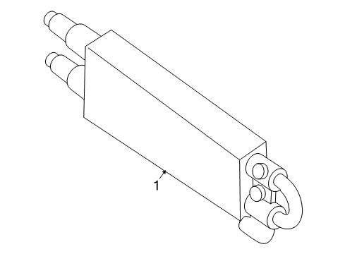 2005 Nissan 350Z Power Steering Oil Cooler Oil Cooler Assembly - Power Steering Diagram for 49790-CD71A