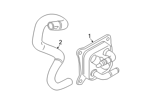 2013 Nissan Juke Oil Cooler Hose Water Diagram for 21306-1KC2B