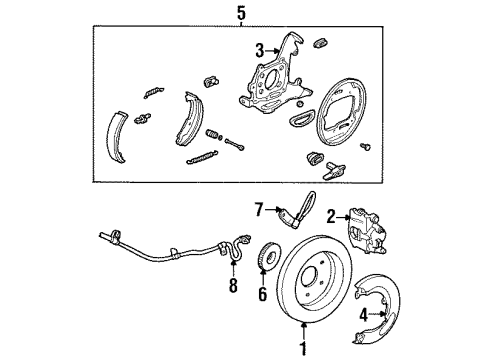 1995 Lincoln Town Car Anti-Lock Brakes Control Module Diagram for F6VZ2C219BA