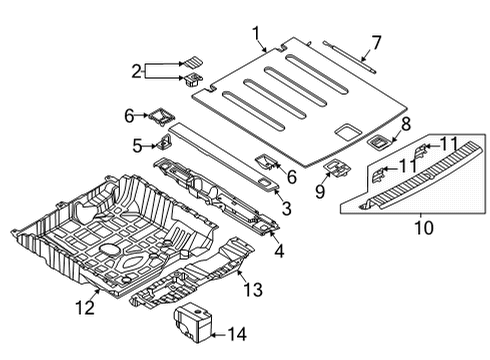 2022 BMW X6 Interior Trim - Rear Body HANDLE, UPPER SECTION Diagram for 51479479569