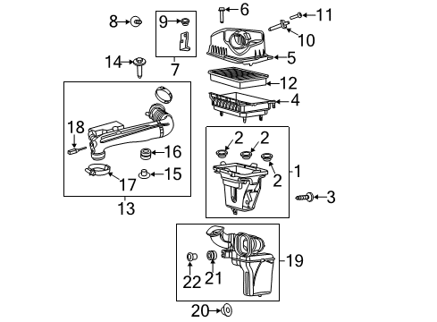 2016 Chrysler 200 Powertrain Control Filter-Air Diagram for 68157194AB