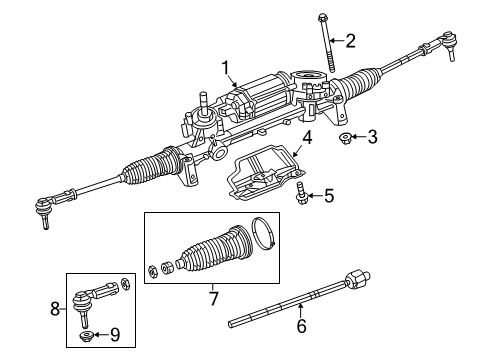 2013 Dodge Dart Steering Column & Wheel, Steering Gear & Linkage Bolt-HEXAGON FLANGE Head Diagram for 68184580AA