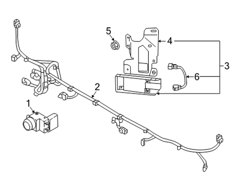 2022 Hyundai Kona Electrical Components - Rear Bumper ULTRASONIC SENSOR ASSY-P.A.S Diagram for 95720-G4500-CA