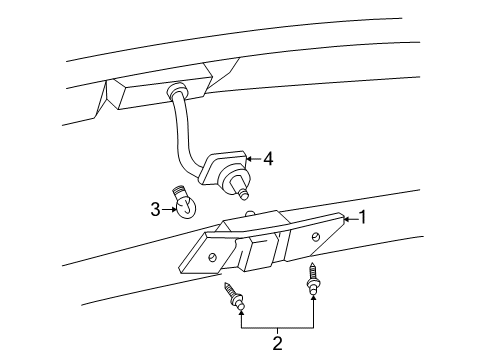 1998 Buick Park Avenue License Lamps LAMP, Rear License Lamp Diagram for 16523720