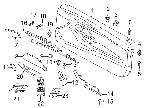 2020 BMW M8 Door COVER OF SCREW, RIGHT Diagram for 51416996178